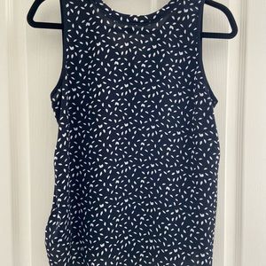 Loft navy blue sleeveless top
